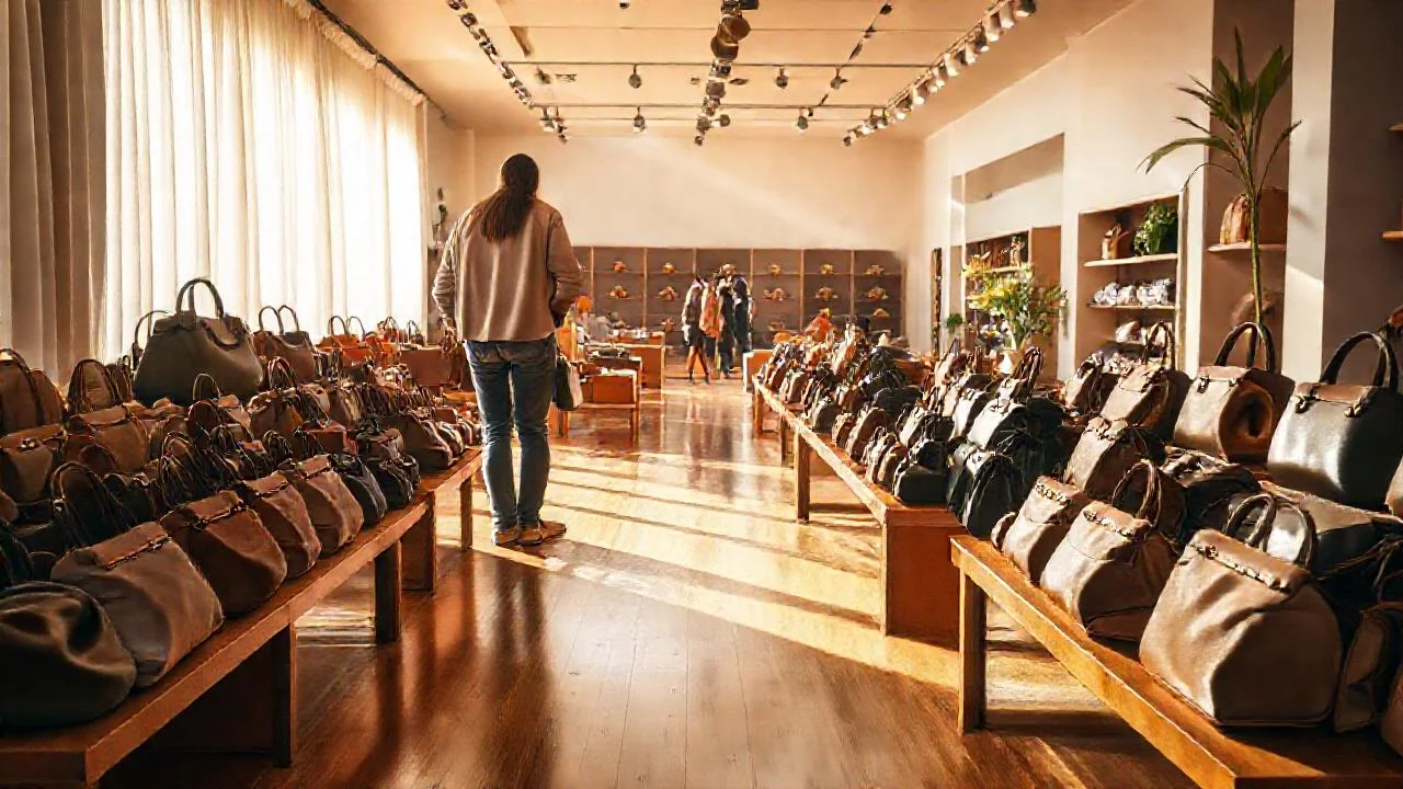 Luz cálida ilumina un showroom amplio