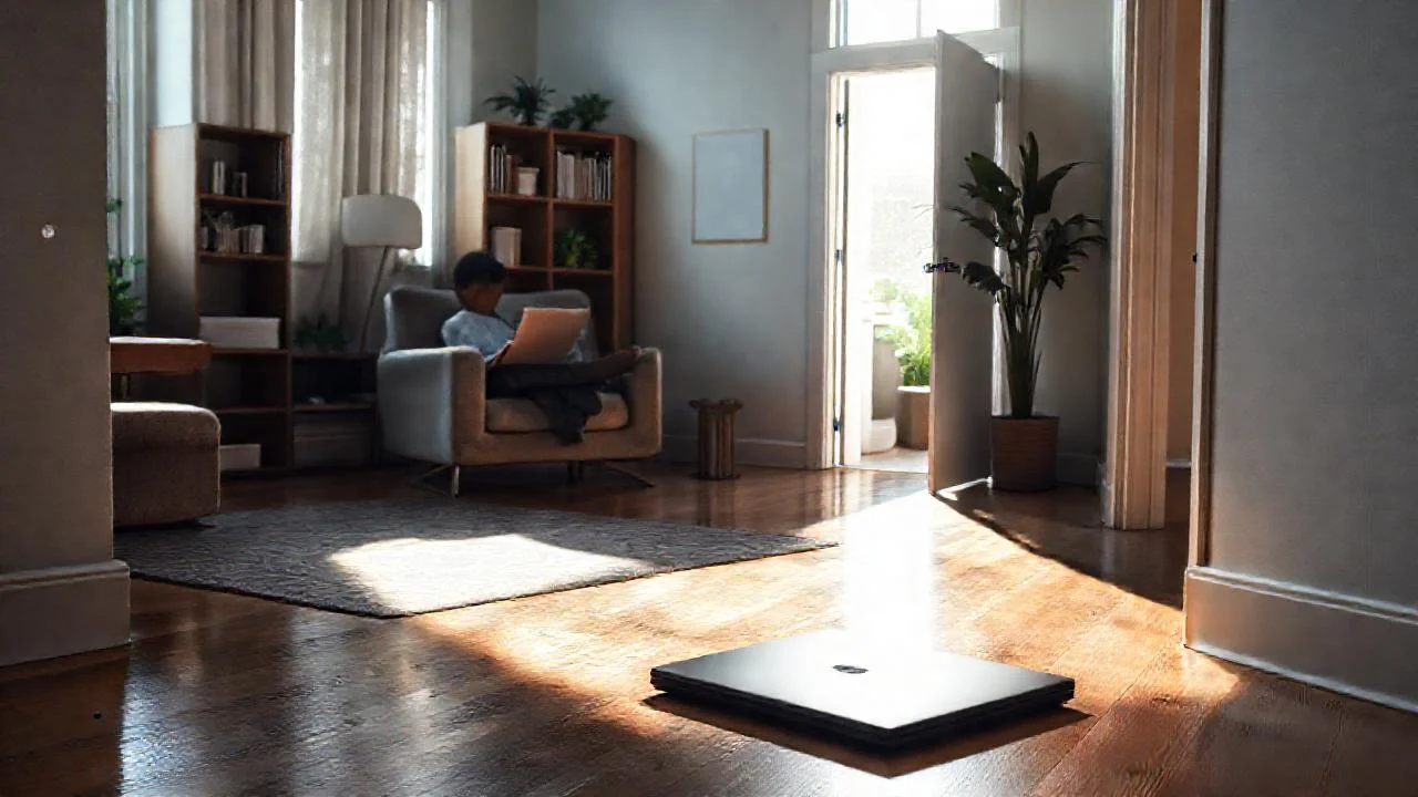 Luz suave ilumina un hogar tranquilo