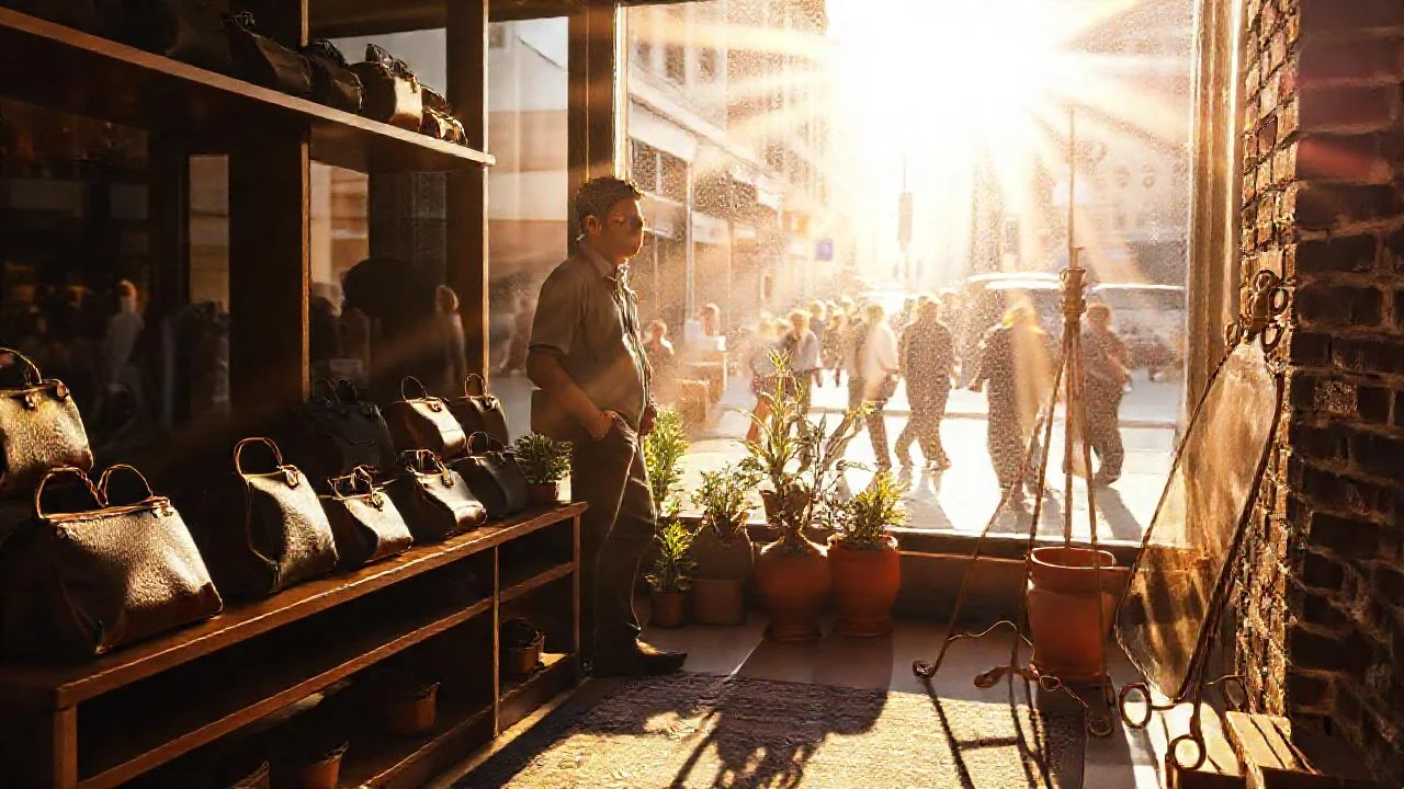 Sol brilla, ciudad refleja quietud