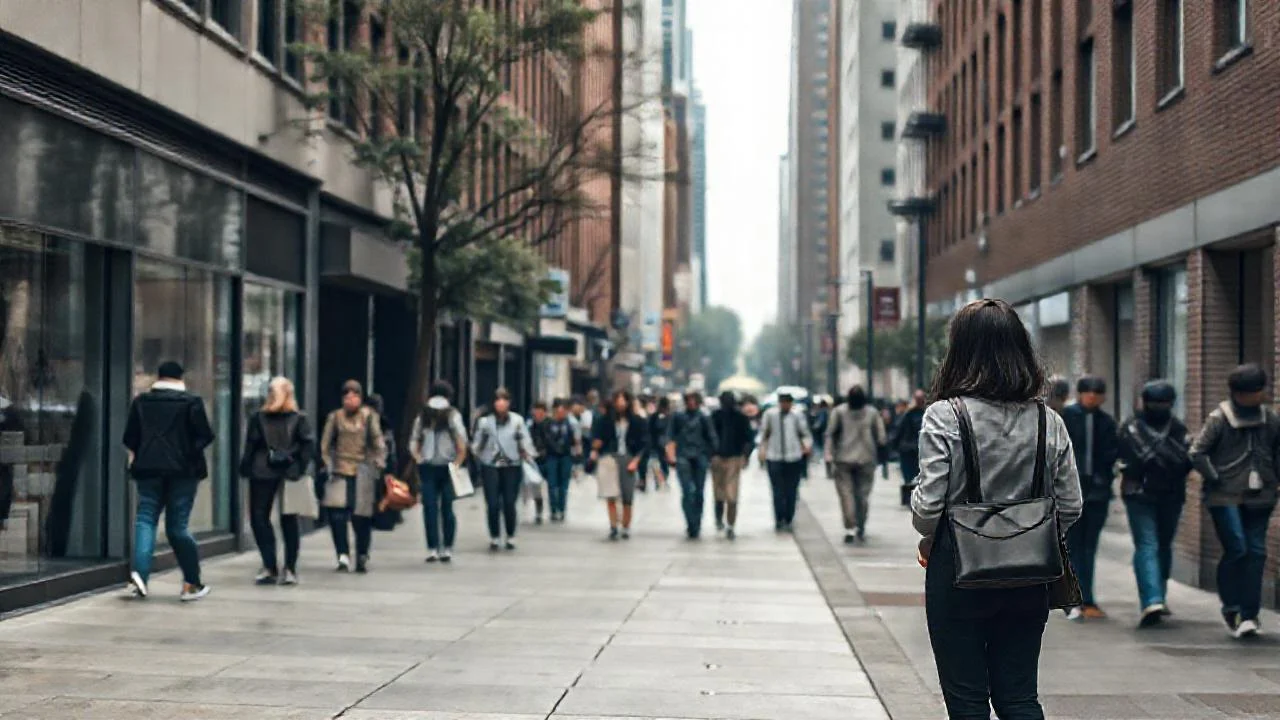 Ciudad urbana, calma y misterio