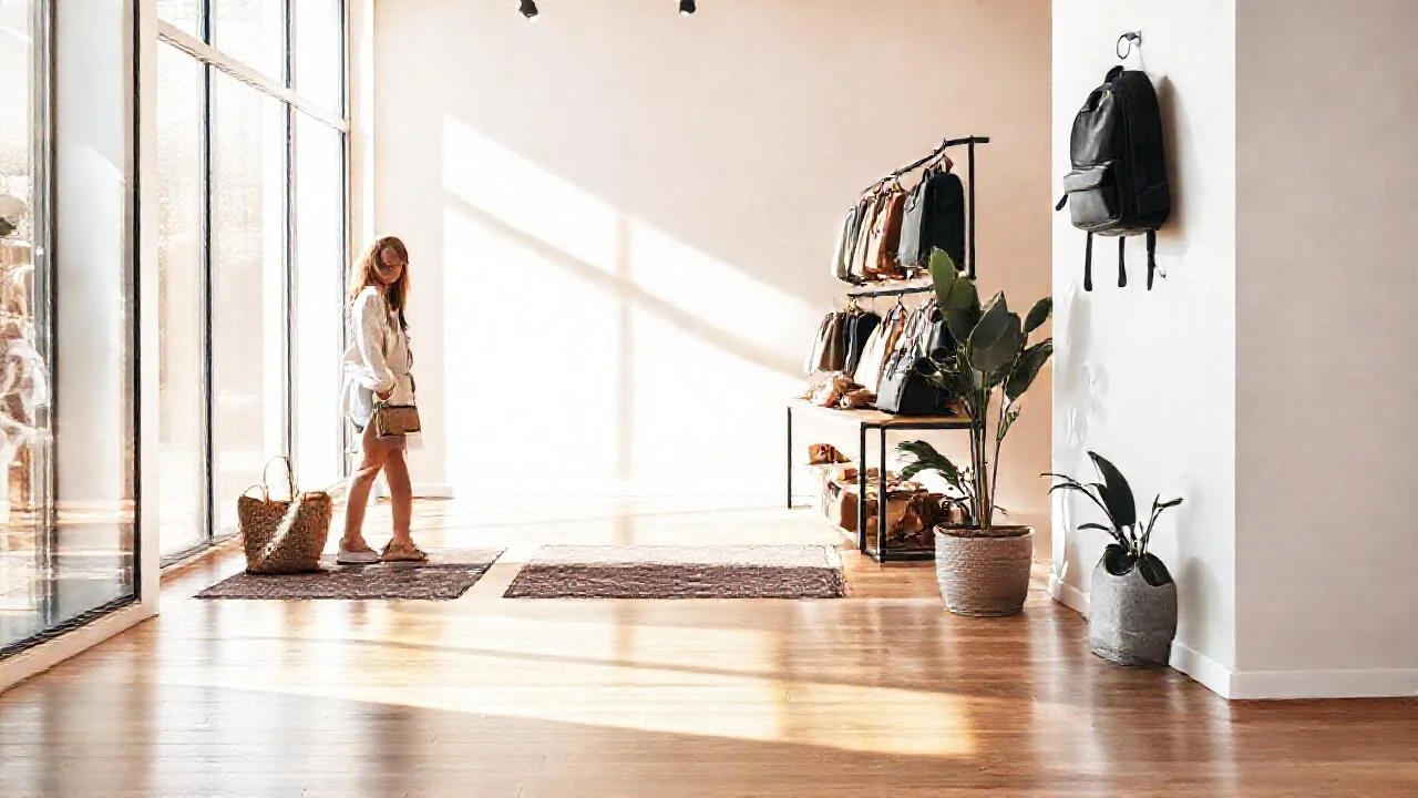 Luz moderna ilumina un espacio retail