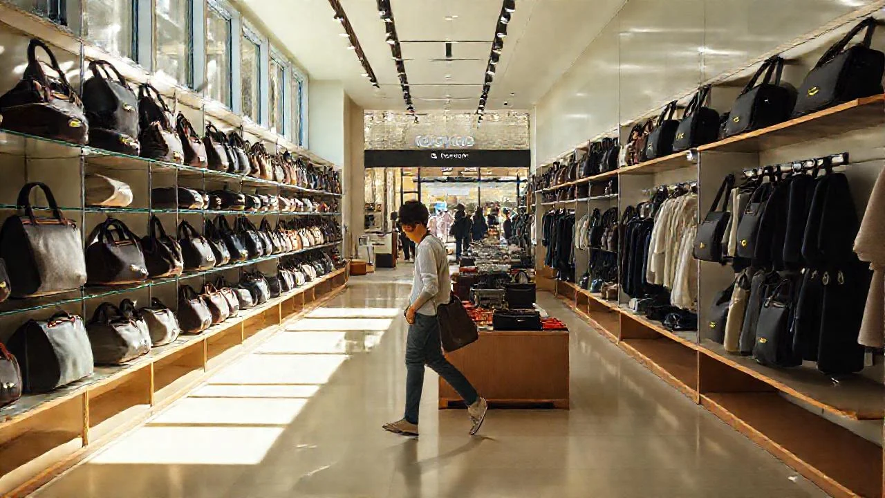 Una tienda Lacoste tranquila y luminosa