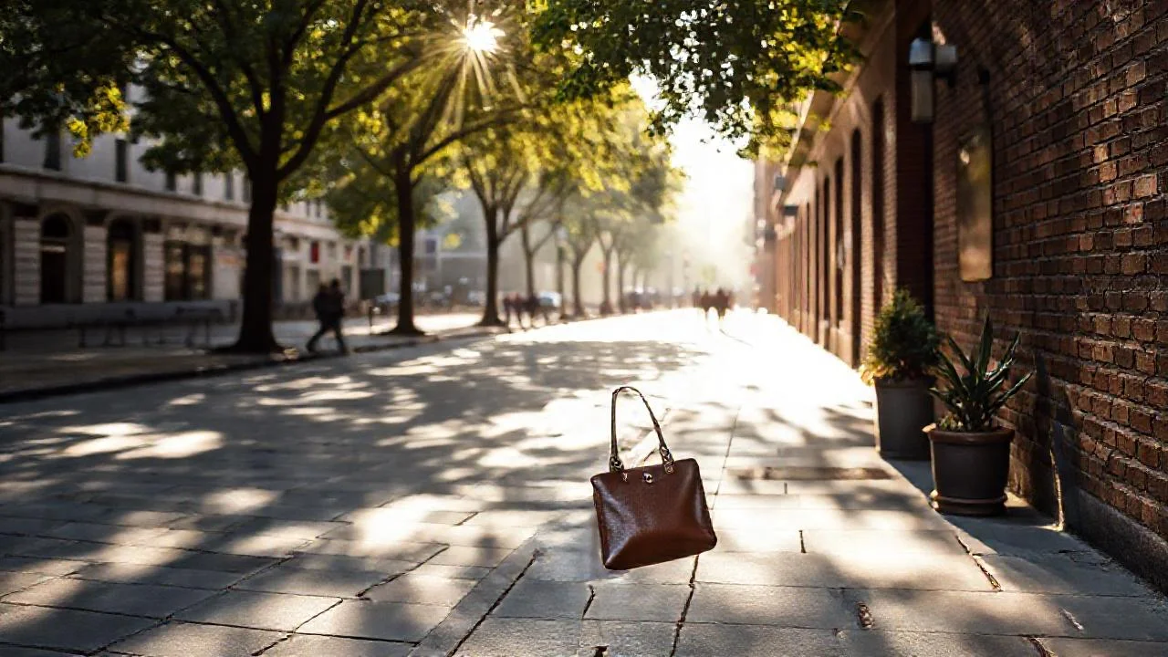 Paseo urbano, luz y calma tenue