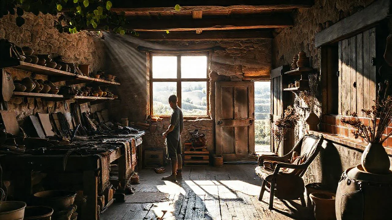 Un artesano crea en la luz