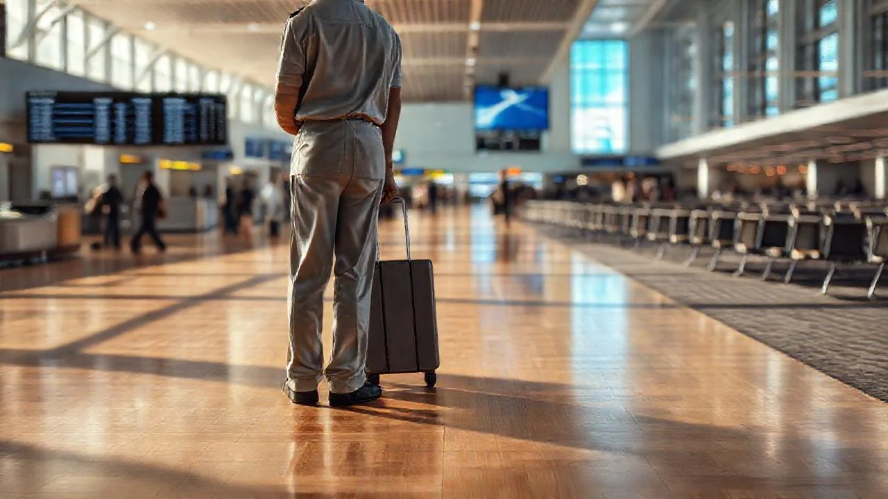 Aeropuerto: espacio tranquilo y luminoso