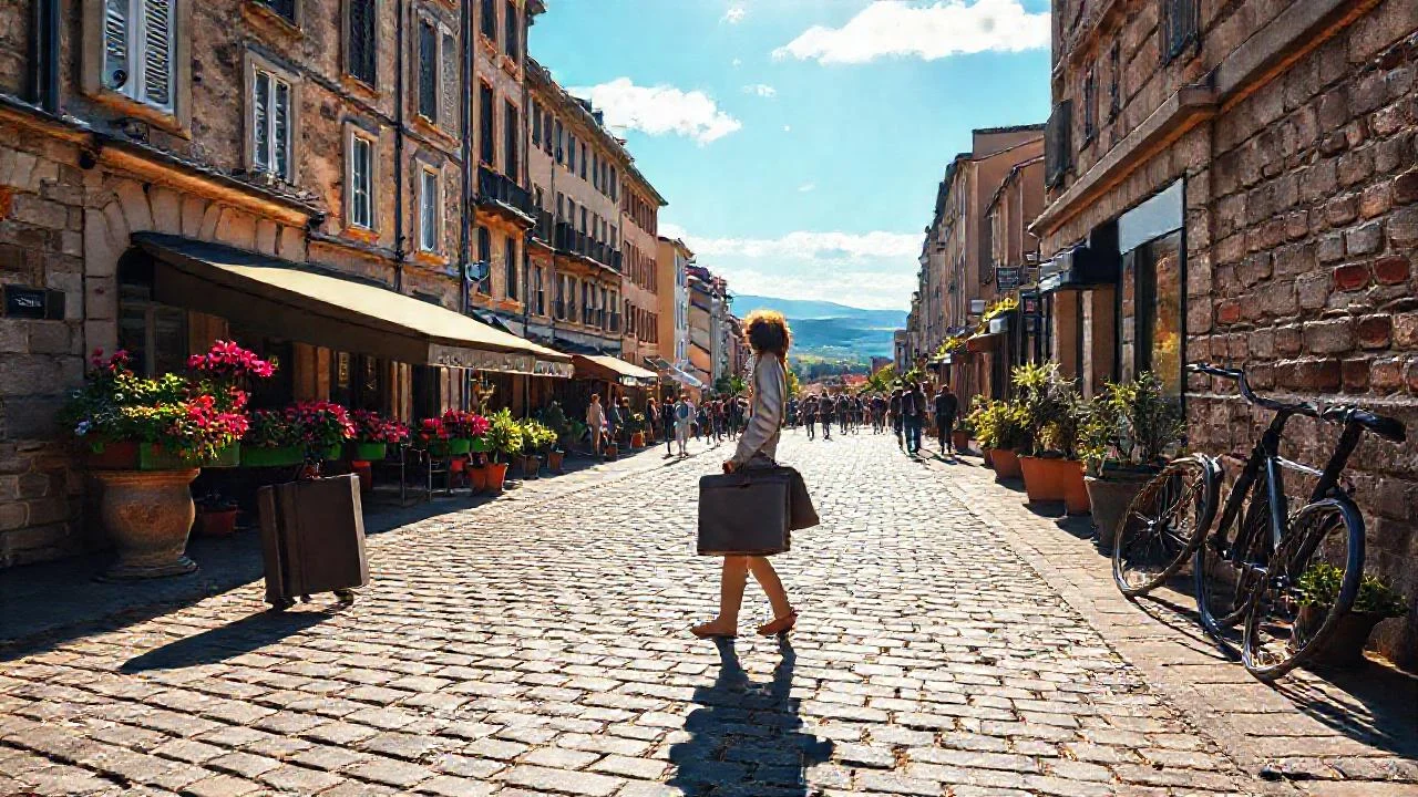 Europa: encanto, viaje y luz cálida