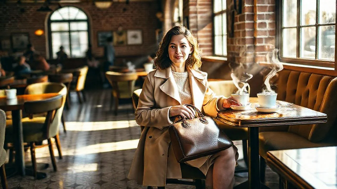 Un café vintage, luminoso y acogedor