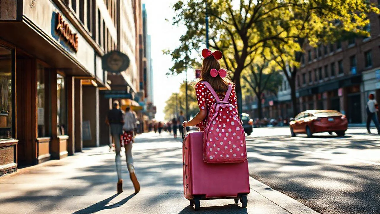 Correpasillo Minnie: Maleta y mochila ideales para viajar ligeros