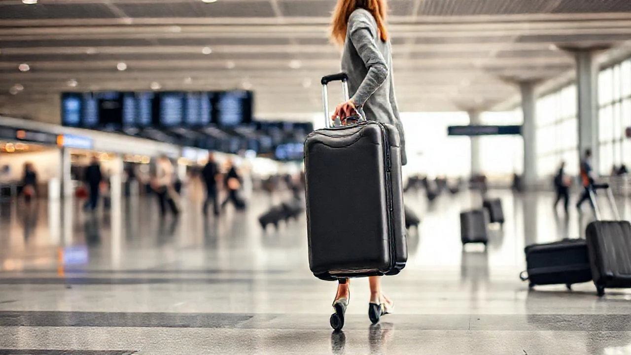 Viaje tranquilo en un aeropuerto agitado
