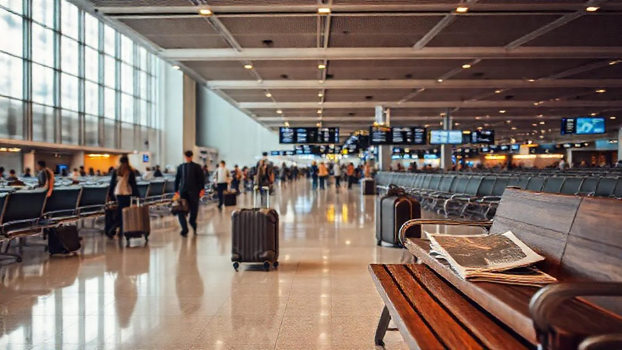 Aeropuerto: movimiento, luz y espera