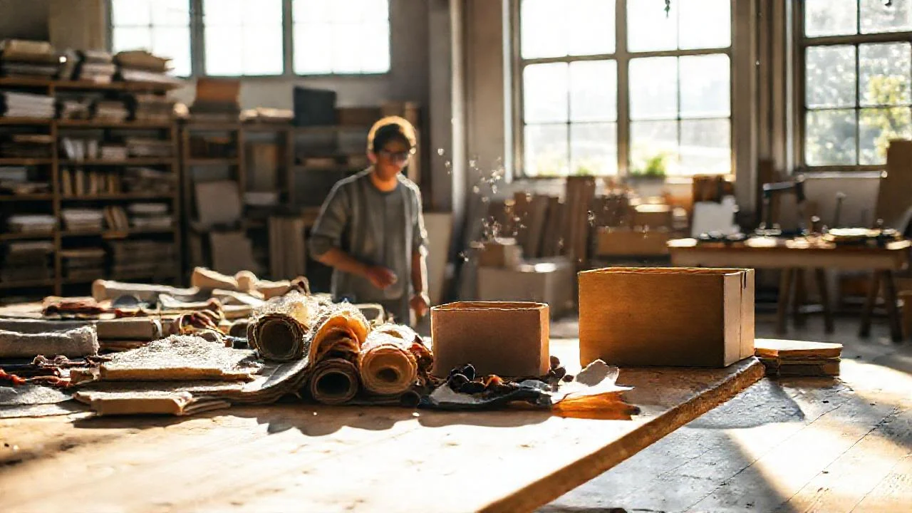 Un taller luminoso y creativo emerge