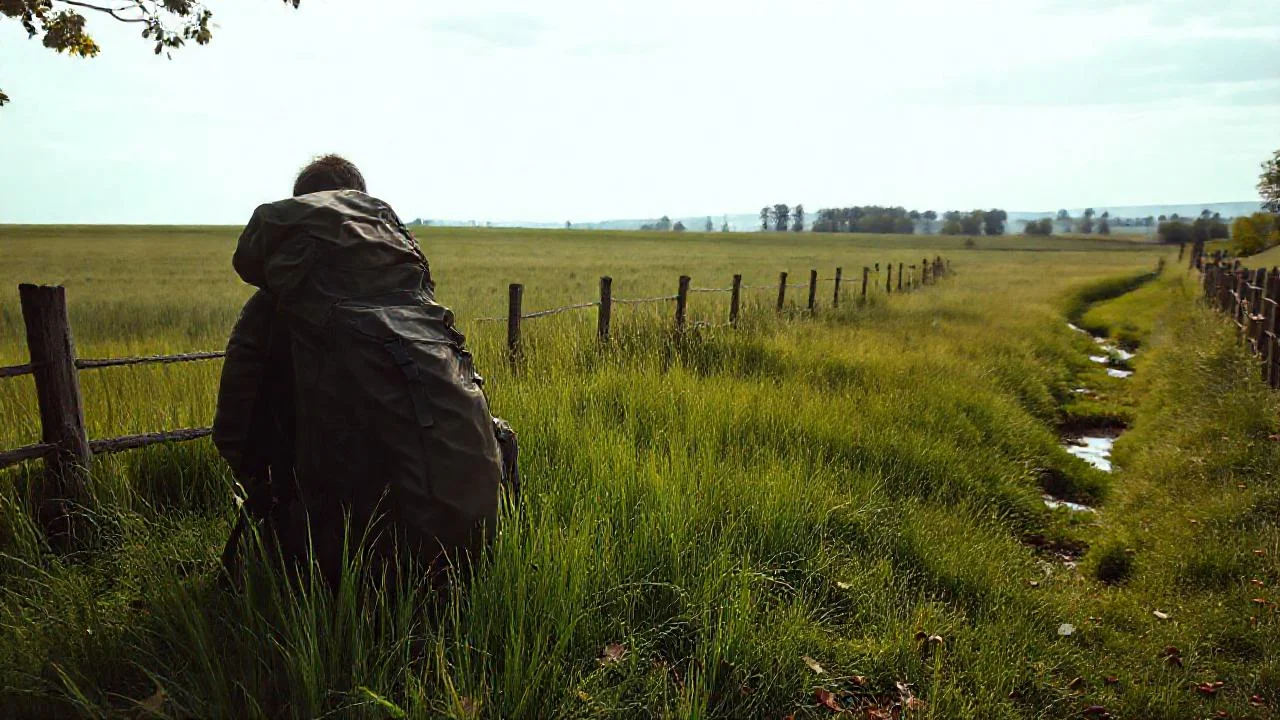 Un tranquilo campo se extiende en silencio