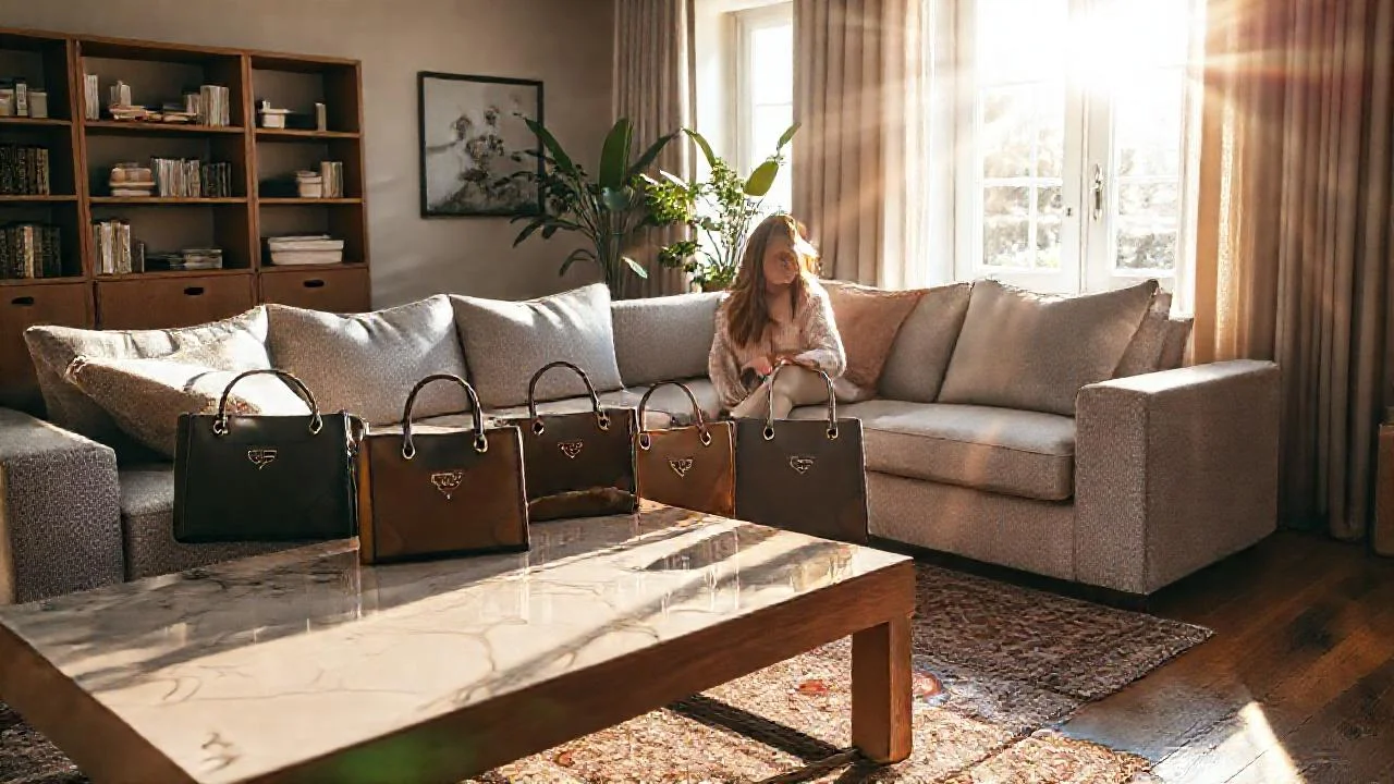 Luz cálida ilumina un salón moderno