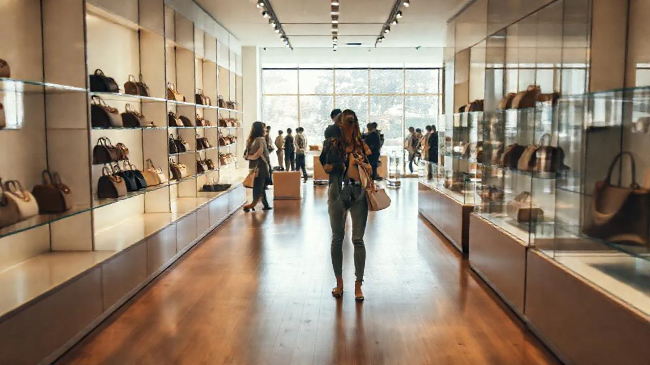 Una tienda elegante, tranquila y espaciosa