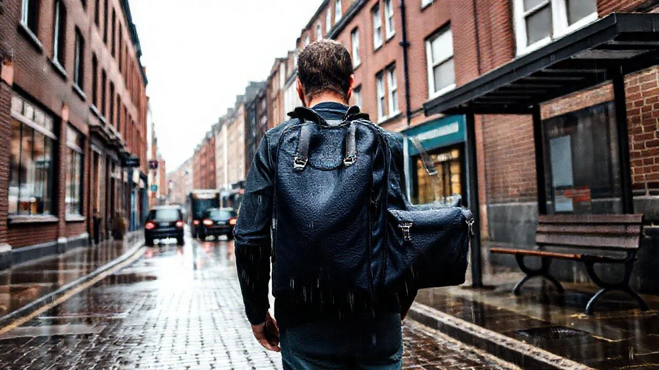 Dublín lluvioso: hombre y misterio urbano