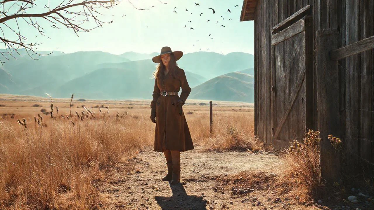 Solitario paisaje, mujer y añoranza