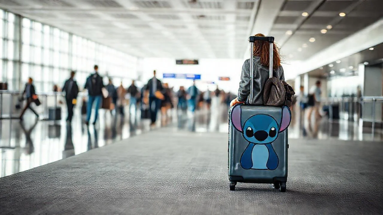 Maleta cabina Stitch Disney: Duradera, Compacta y Con Estilo