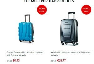 Maletas Samsonite Falsas