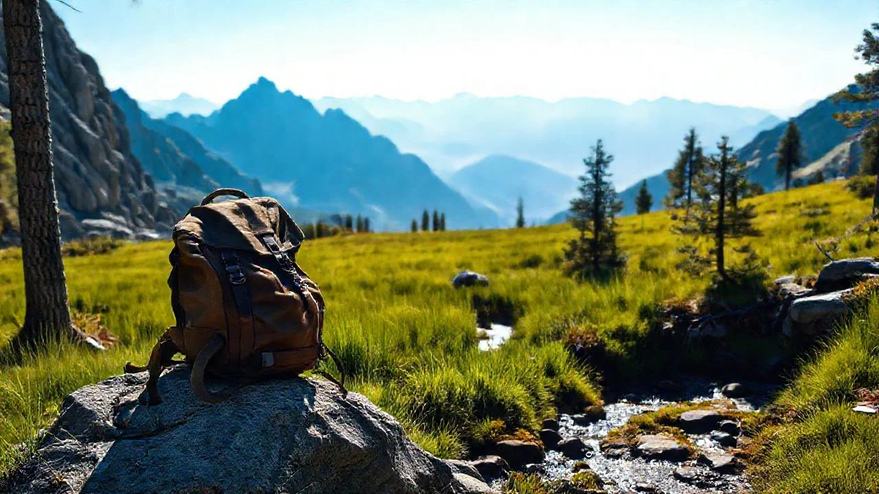 Montaña solitaria, calma y vastedad