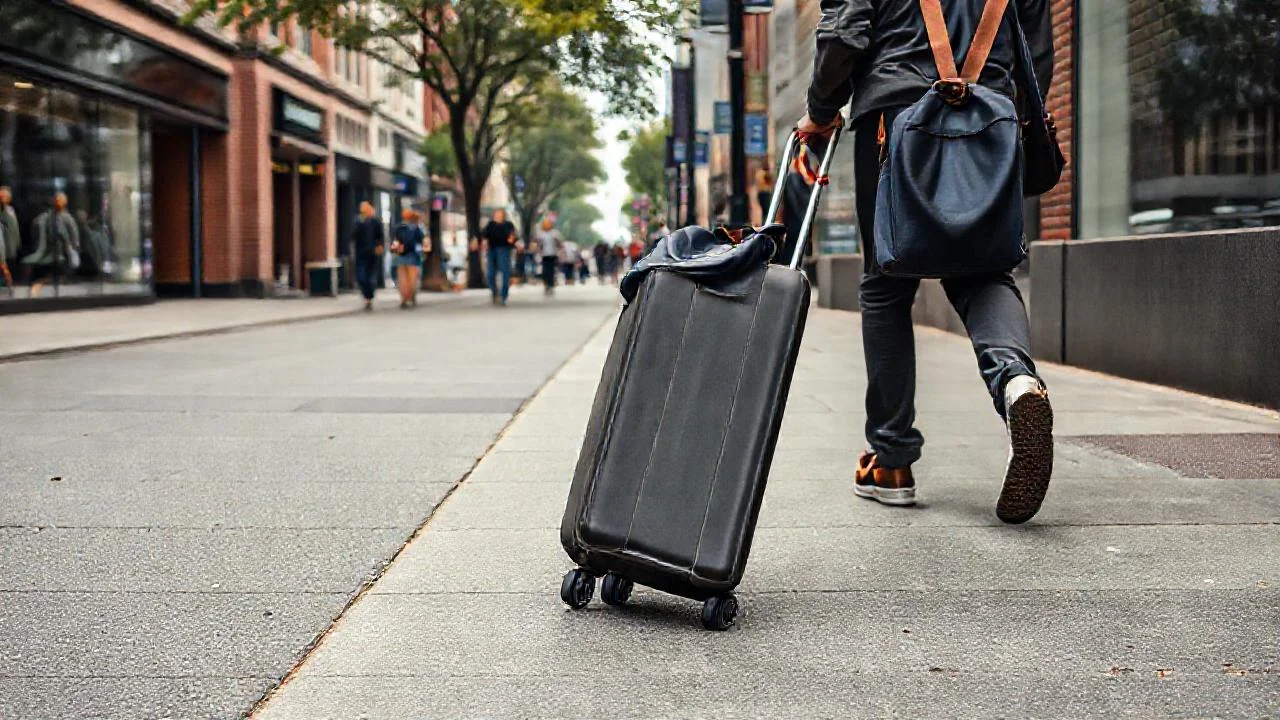 Ciudad urbana gris, movimiento cotidiano