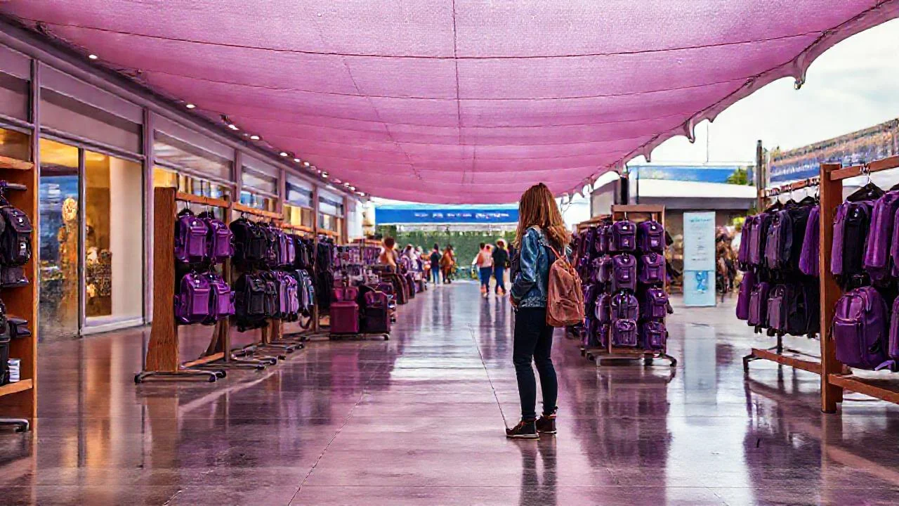 Un centro comercial moderno y activo