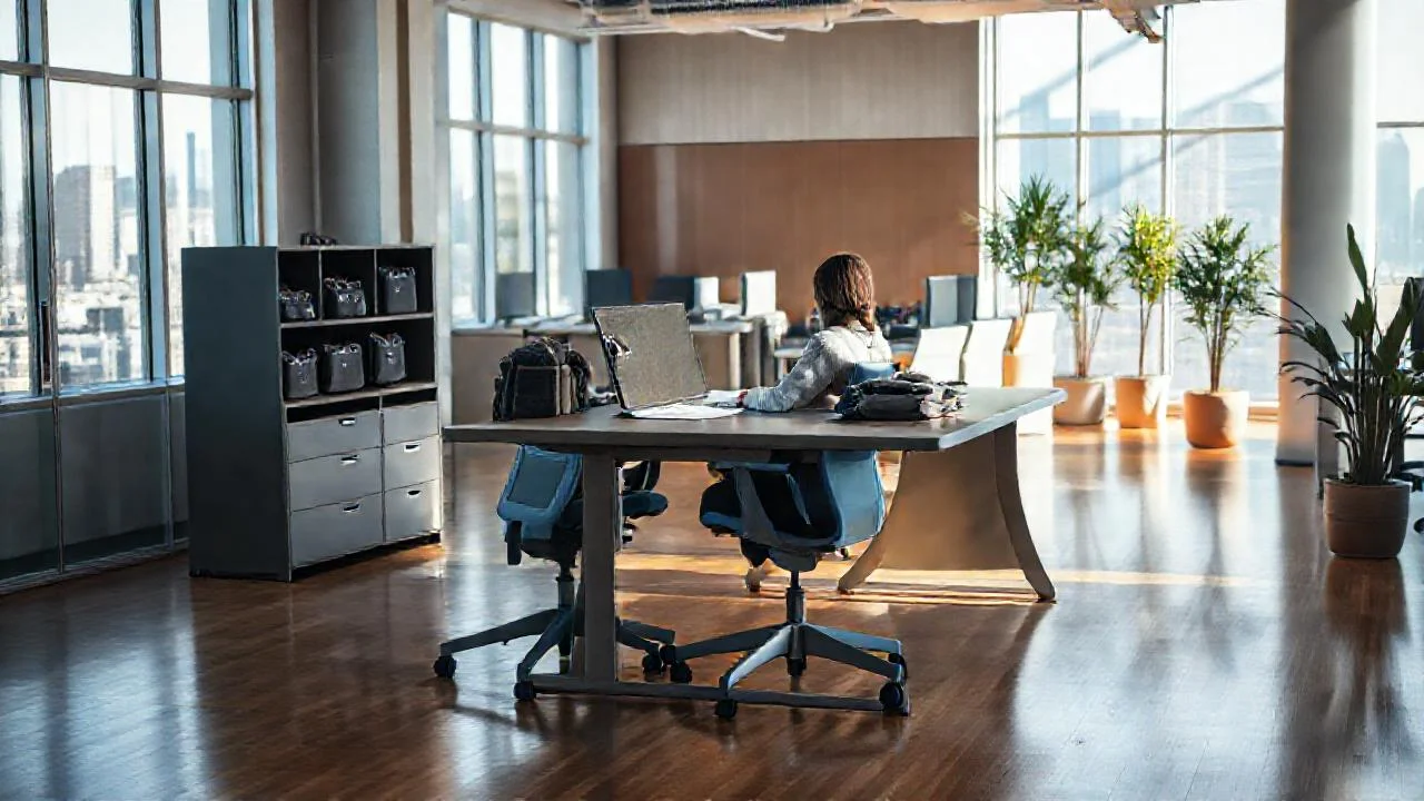 Un espacio de trabajo moderno y tranquilo