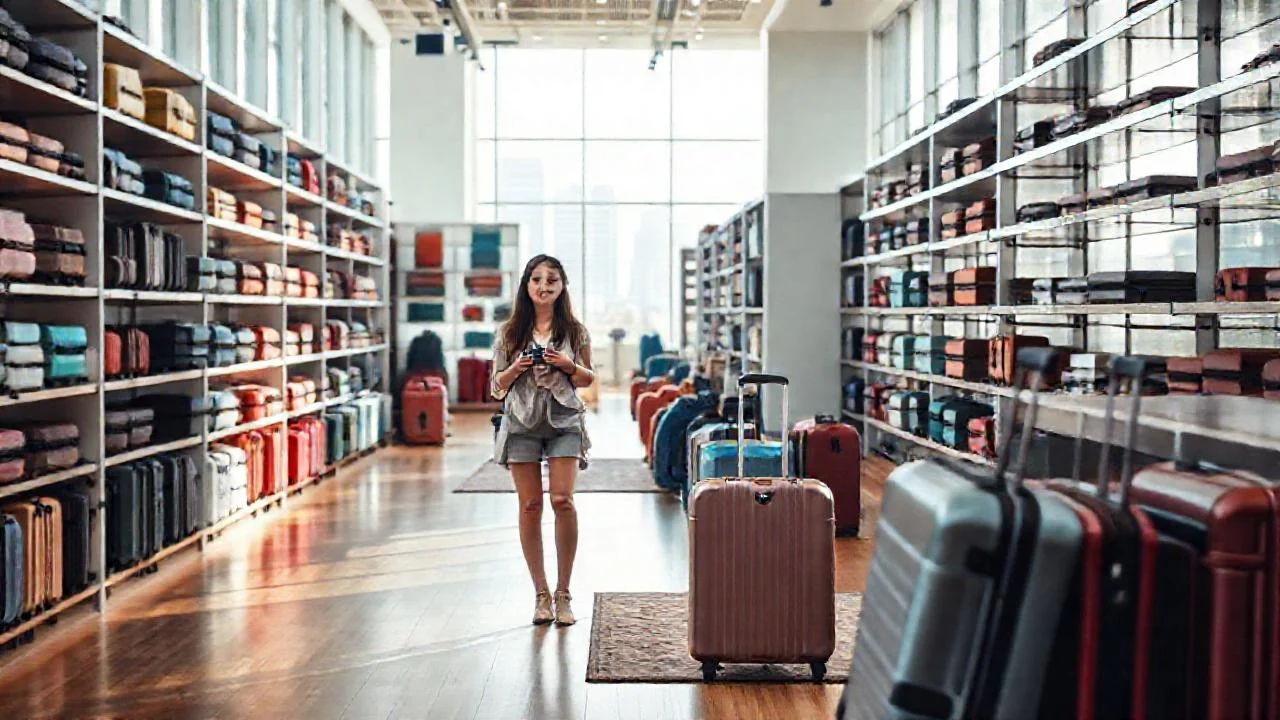 Una agencia de viajes moderna y luminosa