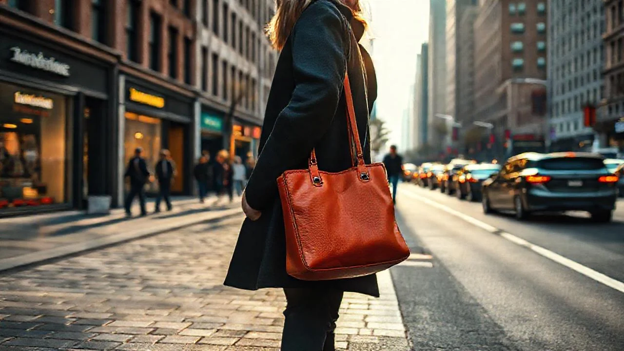 Ciudad vibrante, luz tenue y movimiento