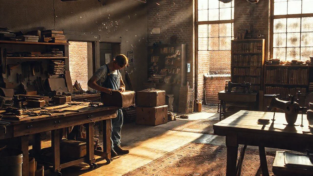 Un taller artesanal, cálido y sereno