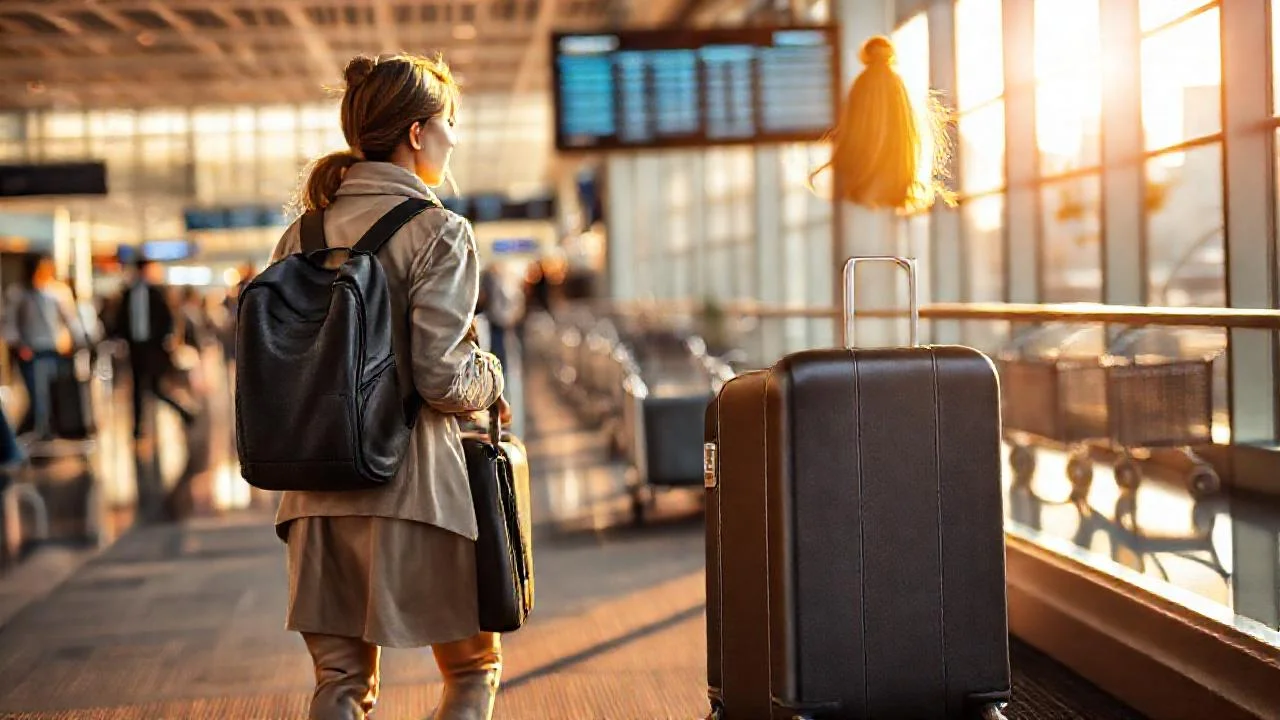 Aeropuerto: movimiento, luz y viaje