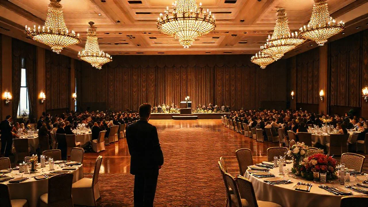 Gala elegante y sofisticada en el salón