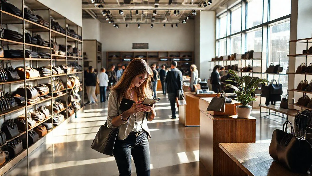 Una tienda moderna y acogedora refleja luz