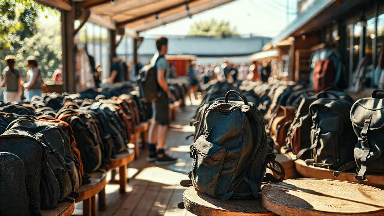 Suministro de mochilas en ambiente natural