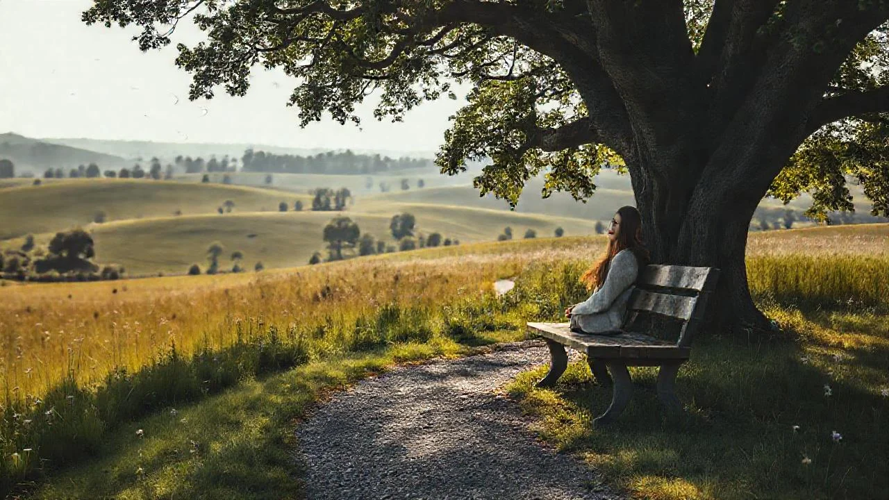 Tranquilidad rural y luz suave